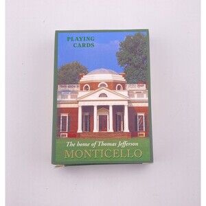 THOMAS JEFFERSON MONTICELLO SOUVENIR DECK OF PLAYING CARDS
